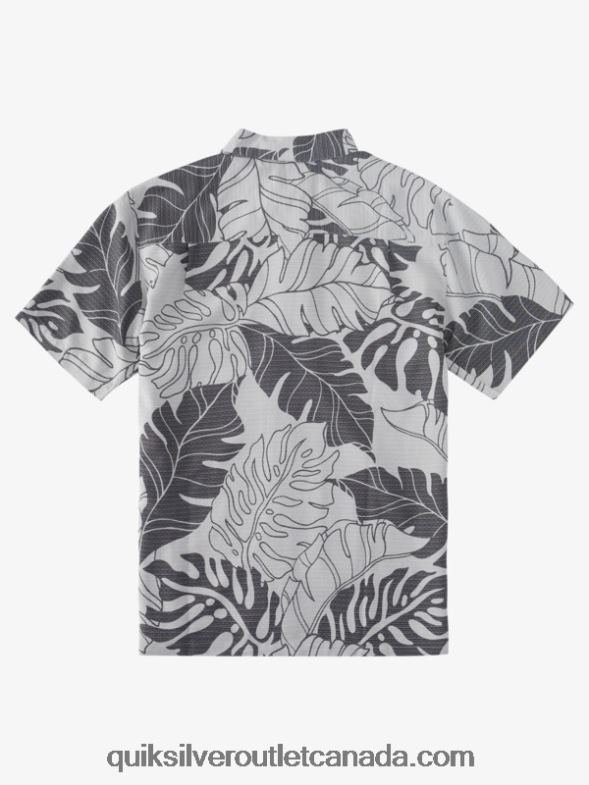 CA Quiksilver Men Waterman Under Canopy Hawaiian Shirt sharkskin under canopy TX4R2865