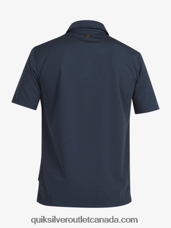 CA Quiksilver Men Waterman Water Short Sleeve Polo Shirt midnight navy TX4R296