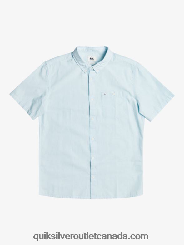 CA Quiksilver Men Winfall Short Sleeve Shirt airy blue TX4R2384