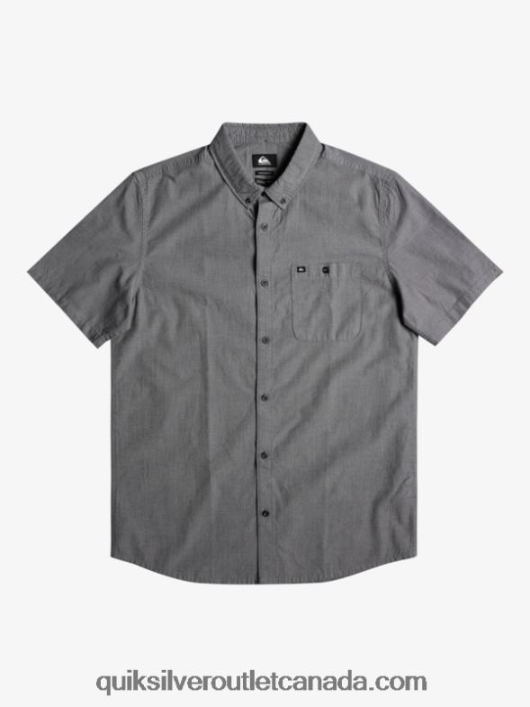 CA Quiksilver Men Winfall Short Sleeve Shirt black TX4R2376