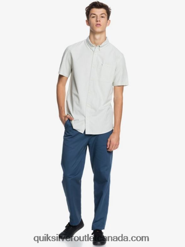 CA Quiksilver Men Winfall Short Sleeve Shirt desert sage TX4R2383