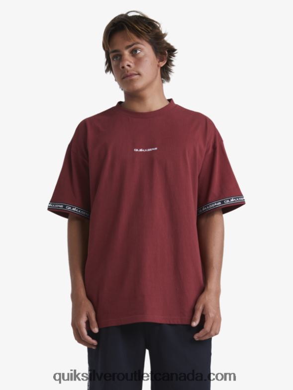 CA Quiksilver x Stab Men 90s T-Shirt ruby wine TX4R21864
