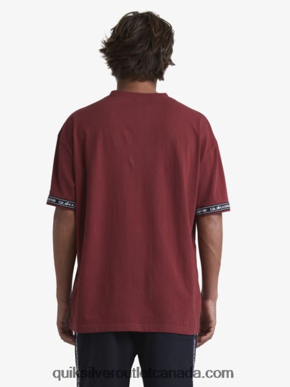CA Quiksilver x Stab Men 90s T-Shirt ruby wine TX4R21864