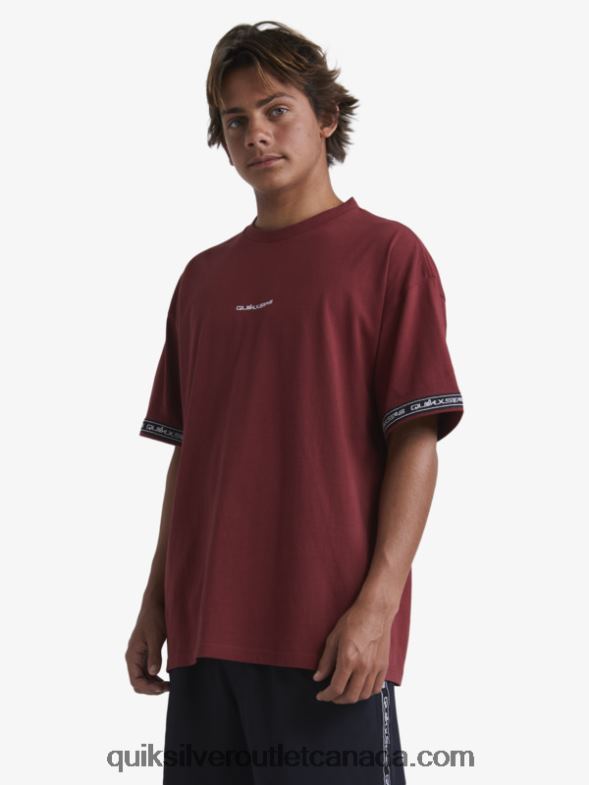 CA Quiksilver x Stab Men 90s T-Shirt ruby wine TX4R21864
