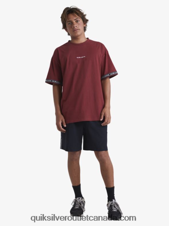 CA Quiksilver x Stab Men 90s T-Shirt ruby wine TX4R21864