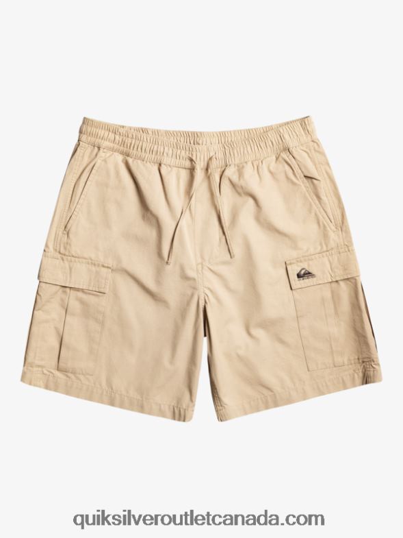 CA Quiksilver Men Cargo Taxer Elastic Waist 19 Shorts plage TX4R21009