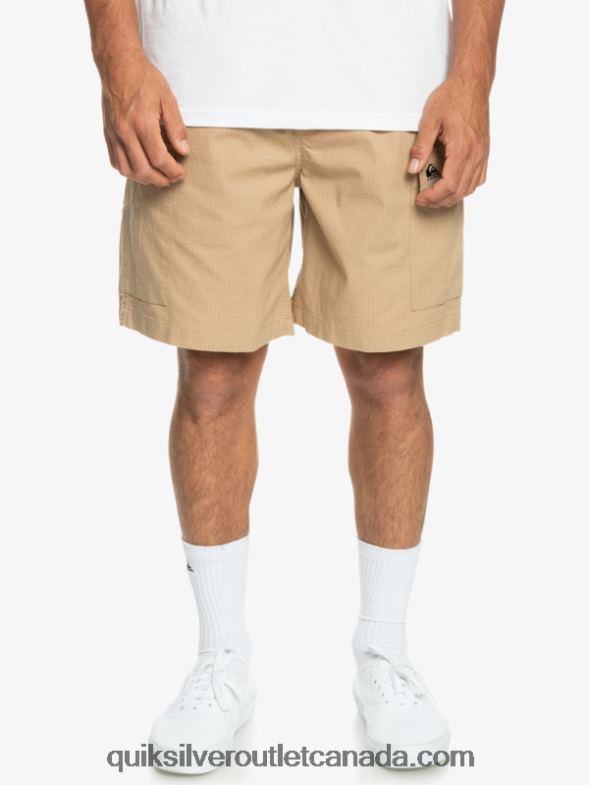 CA Quiksilver Men Cargo Taxer Elastic Waist 19 Shorts plage TX4R21009