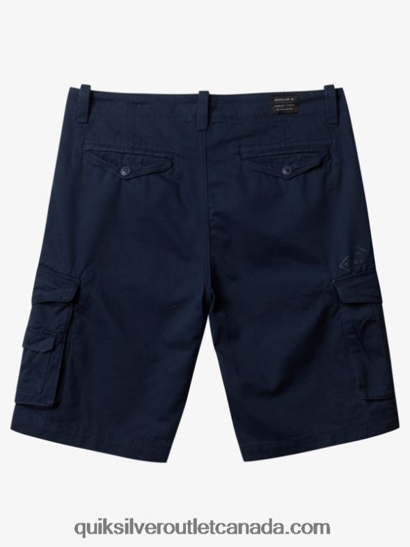 CA Quiksilver Men Crucial Battle 21 Cargo Shorts navy blazer TX4R21524