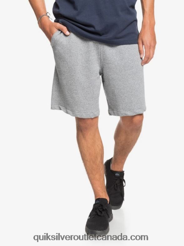 CA Quiksilver Men Essentials 19 Organic Sweatshorts light grey heather TX4R21659