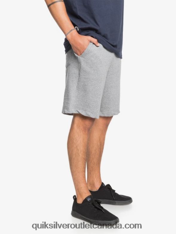 CA Quiksilver Men Essentials 19 Organic Sweatshorts light grey heather TX4R21659
