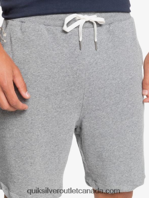 CA Quiksilver Men Essentials 19 Organic Sweatshorts light grey heather TX4R21659