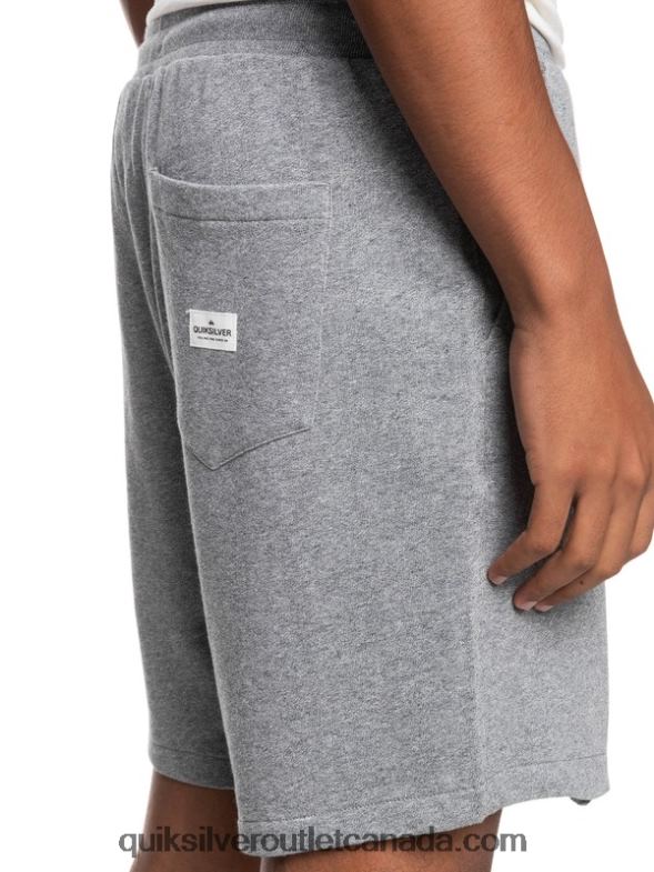 CA Quiksilver Men Essentials 19 Organic Sweatshorts light grey heather TX4R21659
