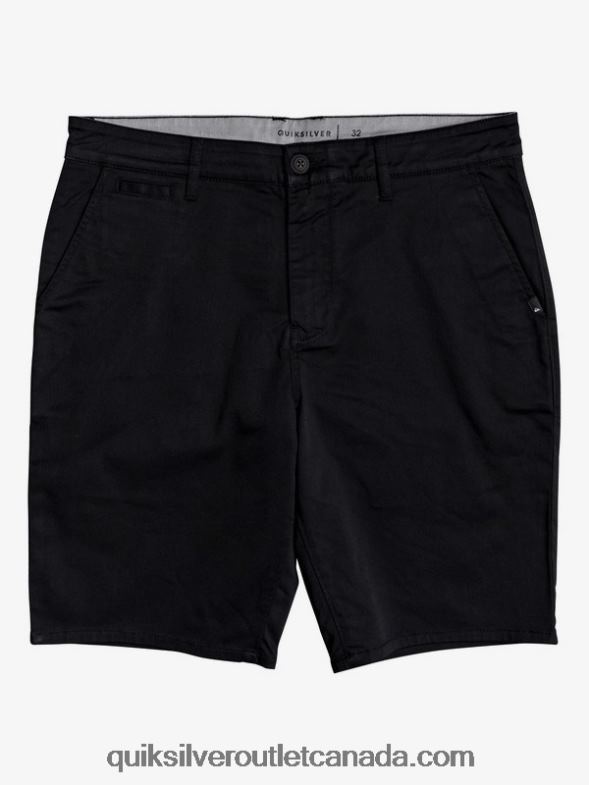 CA Quiksilver Men Everyday Union Stretch 20 Chino Pocket Shorts black TX4R21314