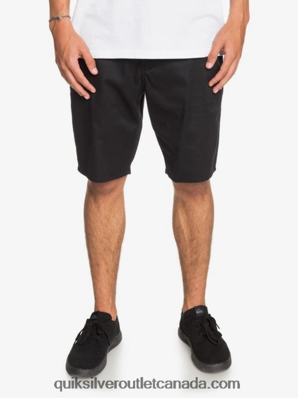 CA Quiksilver Men Everyday Union Stretch 20 Chino Pocket Shorts black TX4R21314