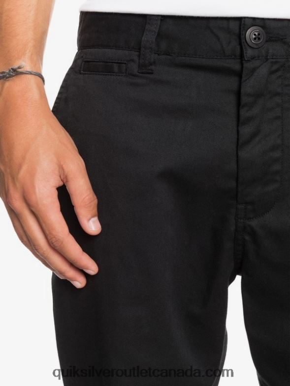 CA Quiksilver Men Everyday Union Stretch 20 Chino Pocket Shorts black TX4R21314