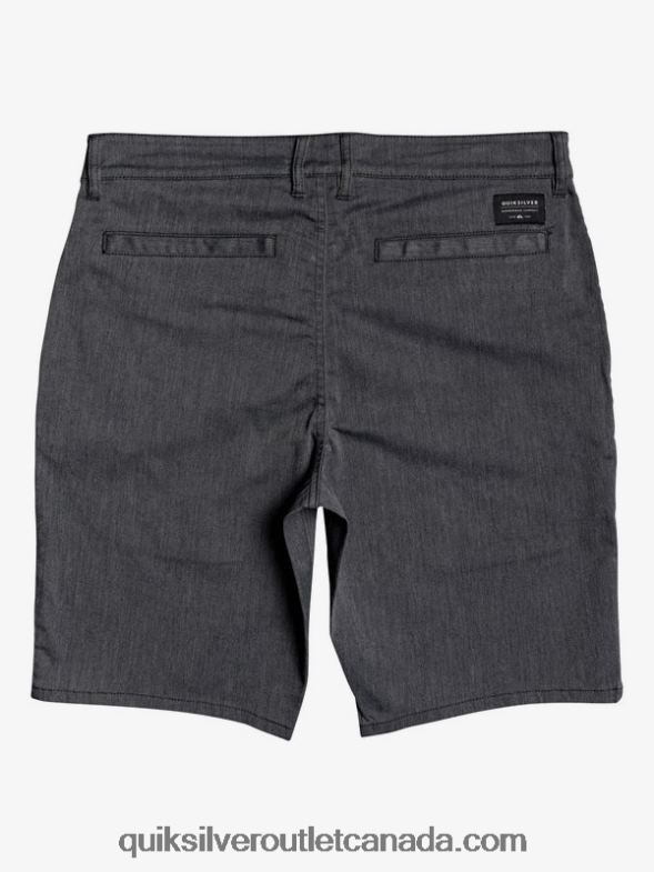 CA Quiksilver Men Everyday Union Stretch 20 Chino Pocket Shorts dark grey heather TX4R21313