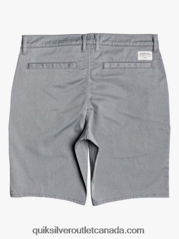 CA Quiksilver Men Everyday Union Stretch 20 Chino Pocket Shorts light grey heather TX4R21312