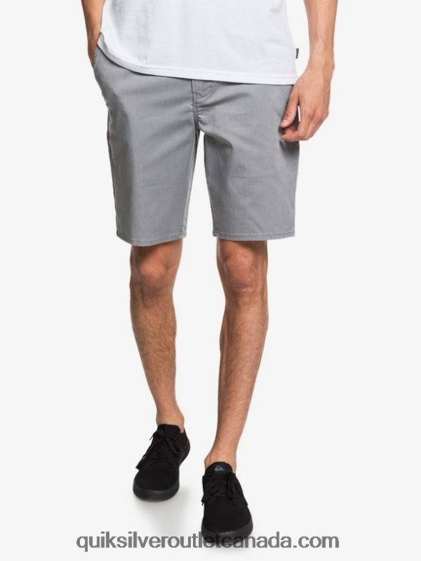 CA Quiksilver Men Everyday Union Stretch 20 Chino Pocket Shorts light grey heather TX4R21312