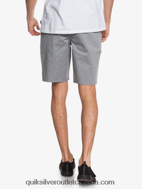 CA Quiksilver Men Everyday Union Stretch 20 Chino Pocket Shorts light grey heather TX4R21312