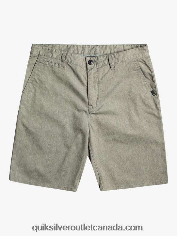CA Quiksilver Men Everyday Union Stretch Chino 20 Shorts light grey heather TX4R2858