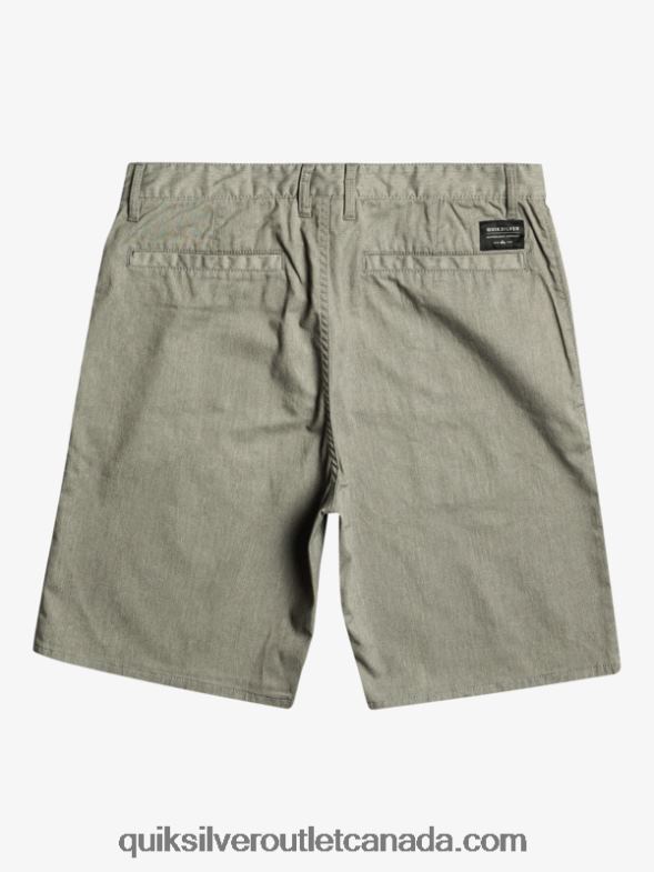 CA Quiksilver Men Everyday Union Stretch Chino 20 Shorts light grey heather TX4R2858