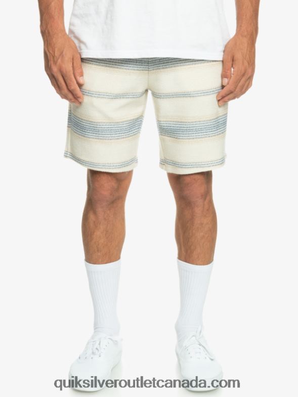 CA Quiksilver Men Great Otway Sweat Shorts bering sea otway stripe TX4R2330