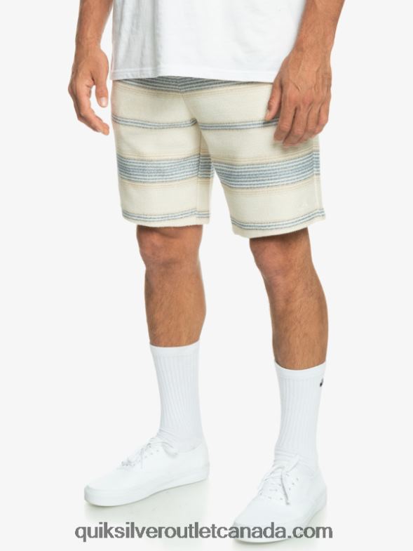 CA Quiksilver Men Great Otway Sweat Shorts bering sea otway stripe TX4R2330