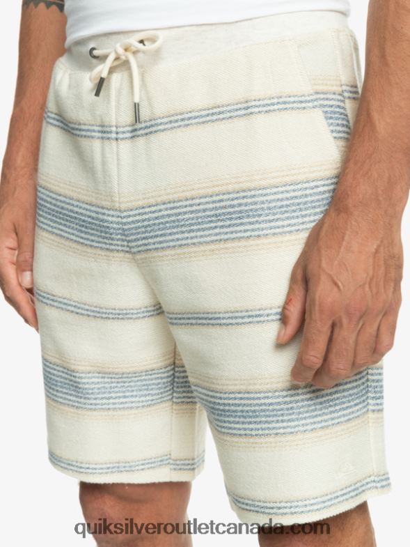 CA Quiksilver Men Great Otway Sweat Shorts bering sea otway stripe TX4R2330