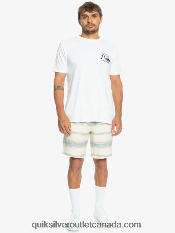 CA Quiksilver Men Great Otway Sweat Shorts bering sea otway stripe TX4R2330