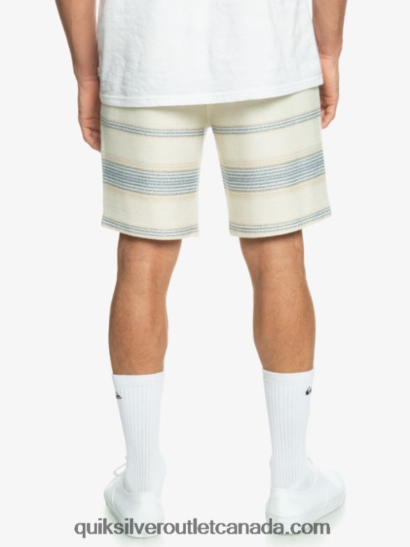 CA Quiksilver Men Great Otway Sweat Shorts bering sea otway stripe TX4R2330