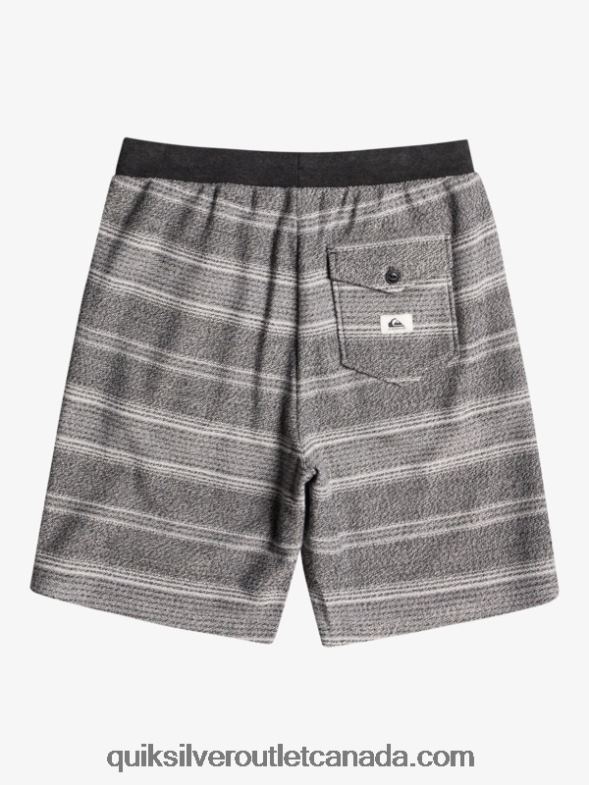 CA Quiksilver Men Great Otway Sweat Shorts black otway stripe TX4R2329