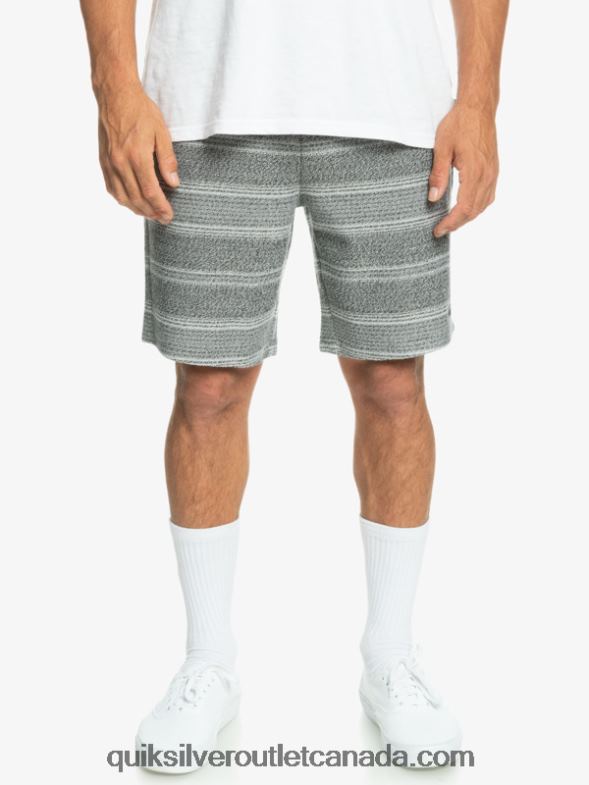 CA Quiksilver Men Great Otway Sweat Shorts black otway stripe TX4R2329