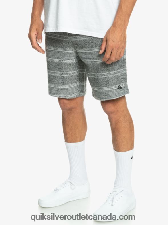 CA Quiksilver Men Great Otway Sweat Shorts black otway stripe TX4R2329