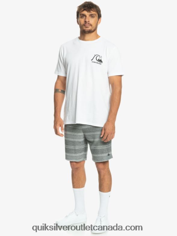 CA Quiksilver Men Great Otway Sweat Shorts black otway stripe TX4R2329
