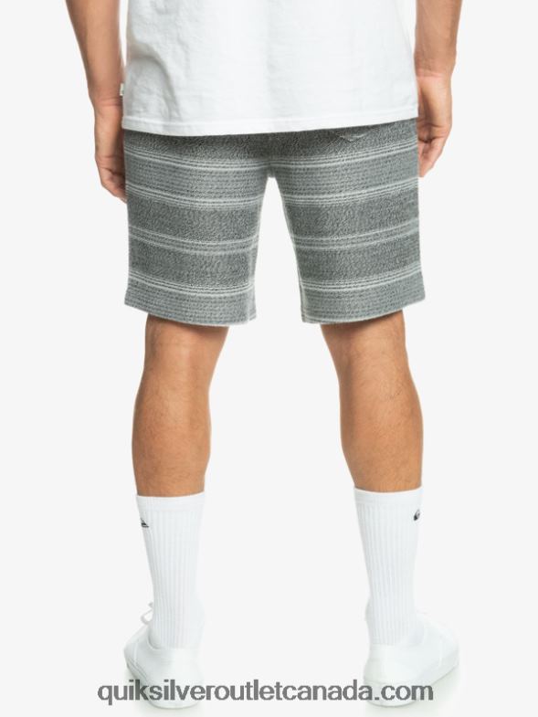 CA Quiksilver Men Great Otway Sweat Shorts black otway stripe TX4R2329