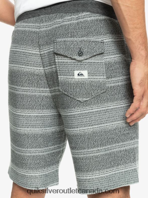 CA Quiksilver Men Great Otway Sweat Shorts black otway stripe TX4R2329