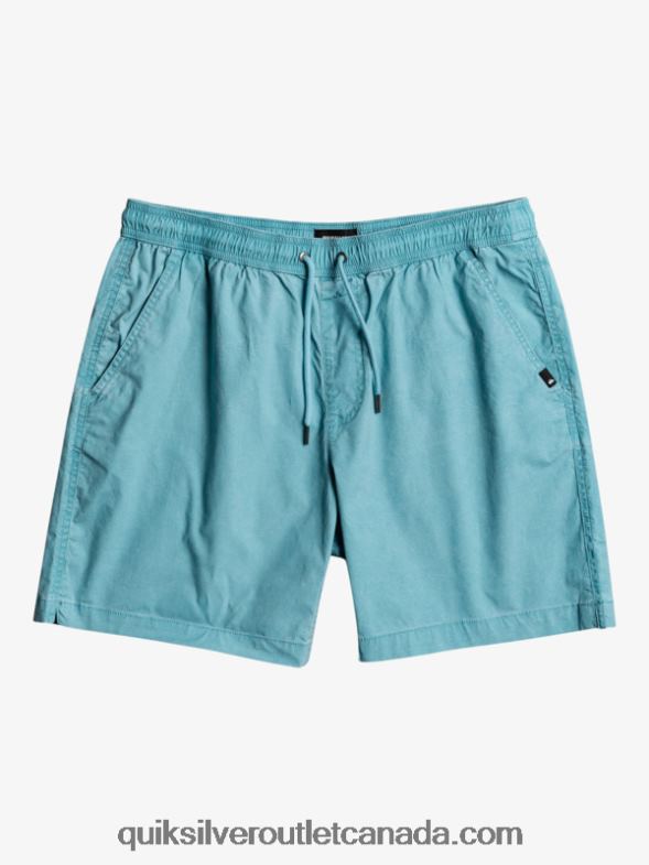 CA Quiksilver Men Taxer 17 Elastic Waist Shorts delphinium blue TX4R21378