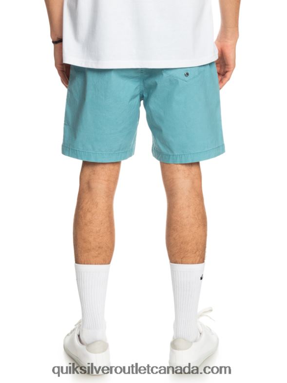 CA Quiksilver Men Taxer 17 Elastic Waist Shorts delphinium blue TX4R21378