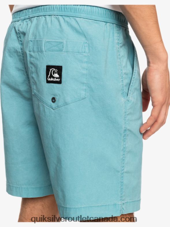 CA Quiksilver Men Taxer 17 Elastic Waist Shorts delphinium blue TX4R21378