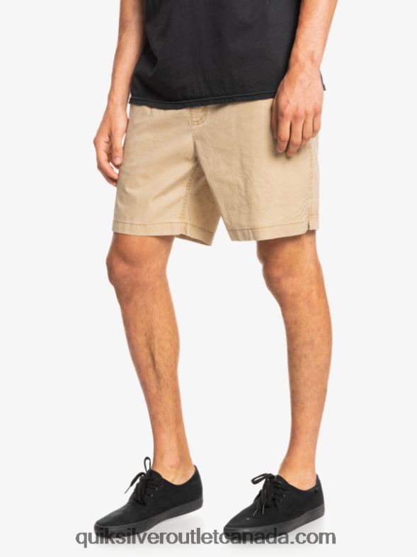 CA Quiksilver Men Taxer 17 Elastic Waist Shorts plage TX4R21376