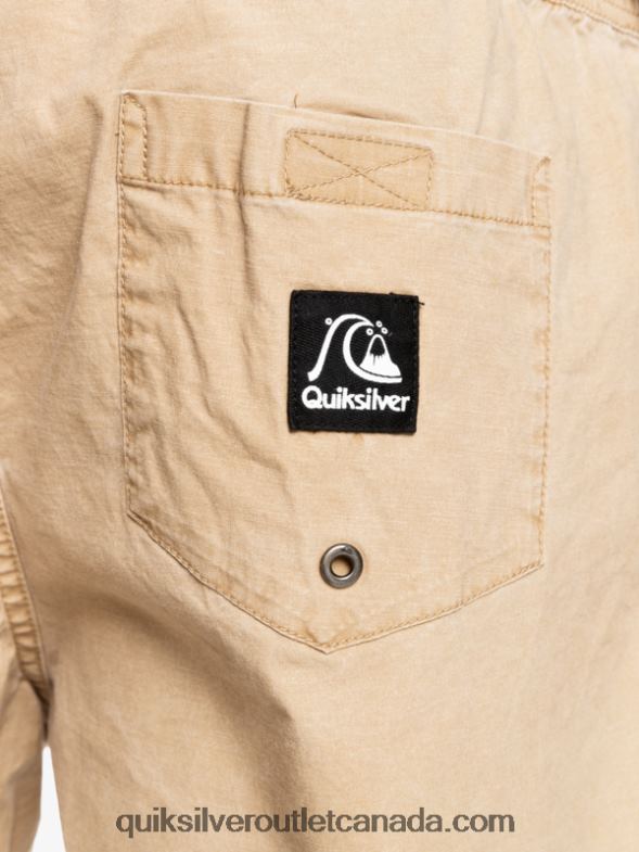 CA Quiksilver Men Taxer 17 Elastic Waist Shorts plage TX4R21376