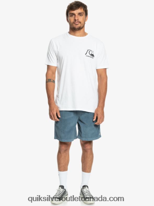 CA Quiksilver Men Taxer Cord Shorts bering sea TX4R2364