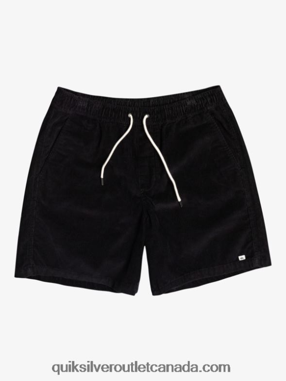 CA Quiksilver Men Taxer Cord Shorts black TX4R2360