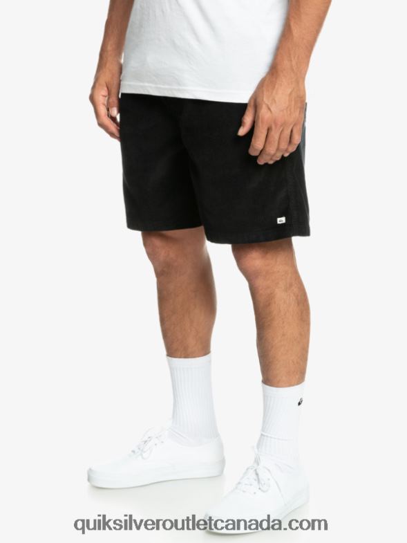 CA Quiksilver Men Taxer Cord Shorts black TX4R2360