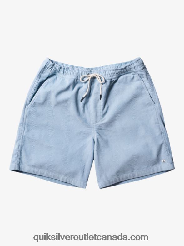 CA Quiksilver Men Taxer Cord Shorts celestial blue TX4R2361