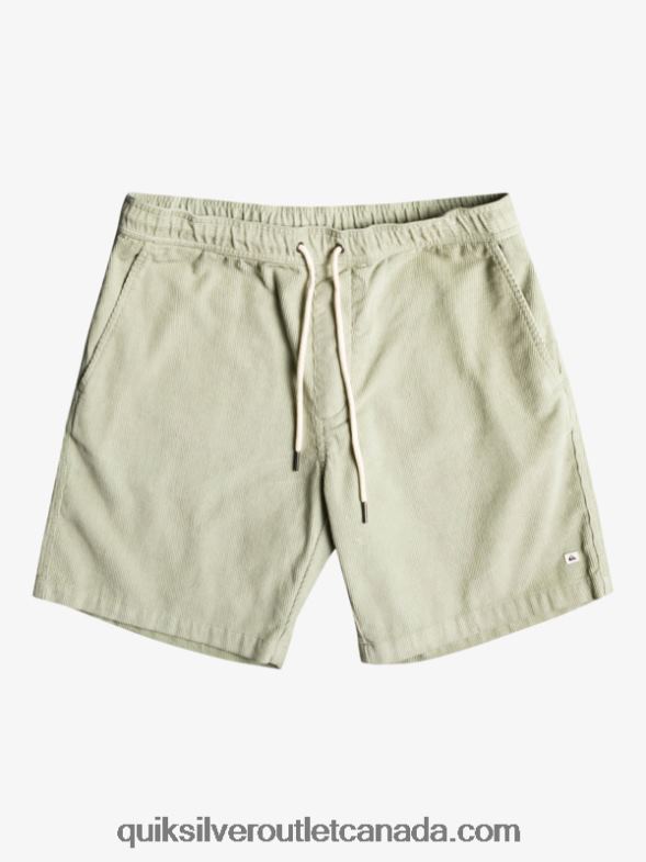 CA Quiksilver Men Taxer Cord Shorts desert sage TX4R2365