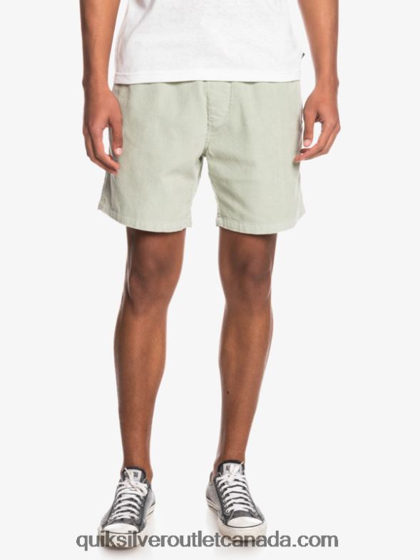 CA Quiksilver Men Taxer Cord Shorts desert sage TX4R2365