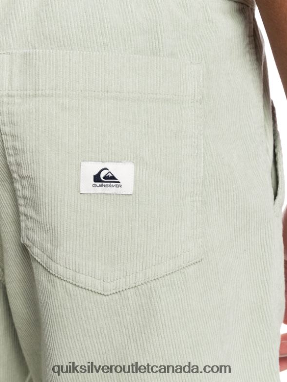 CA Quiksilver Men Taxer Cord Shorts desert sage TX4R2365