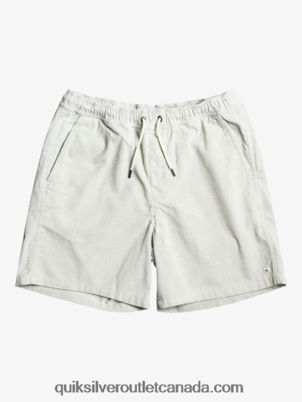 CA Quiksilver Men Taxer Cord Shorts gray violet TX4R2363