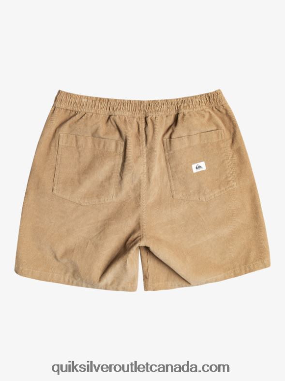 CA Quiksilver Men Taxer Cord Shorts plage TX4R2359